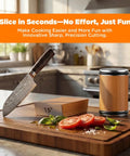 Rolling Knife Sharpener With Magnetic Angle Guide 15 And 20 Degree Two-Stage Diamond Ceramic Sharpening Kit; kitchen counter view