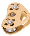 Dual Tandem Zipline Pulley Trolley System For Cable Rope 30KN Breaking Strength Beefy Heavy Duty Aluminum Housing With Sealed Bearings