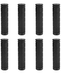 Non Slip Rubber Mountain Bike Handlebar Grips 4 Pairs For BMX MTB Kids Boys Girls Comfort Grip Black, front view