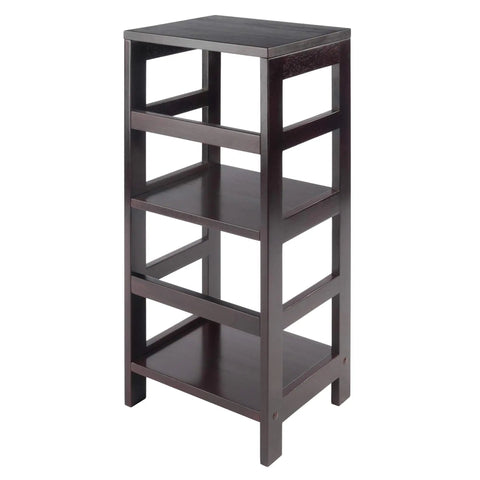 Open Display Two Tier Ladder Shelf for Living Room Den Office and Bedroom with Modern Yet Practical Bookshelf and Easy Access Storage