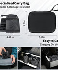 Nacs To Ccs1 Adapter For Tesla Supercharger in a specialized durable carry bag, easy to handle for electric vehicle charging.