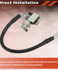 Heavy Duty Battery Negative Cable With Ibs Sensor For Bmw X5 2014 To 2018 with connector and rubber insulation.