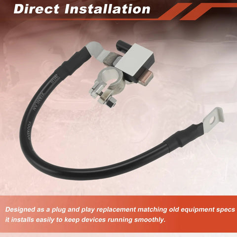 Heavy Duty Battery Negative Cable With Ibs Sensor For Bmw X5 2014 To 2018 with connector and rubber insulation.