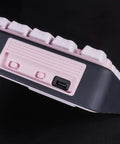 Detailed view of Cute Bubble Cat Wireless Mechanical Keyboard Hits Different With Creamy 75 Percent layout showing USB-C port.