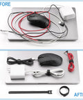 The Eight Inch Reusable Cable Ties With Hook And Loop Wraps For Easy And Slick Cable Management And Cord Organization Adjustable Nylon Straps.