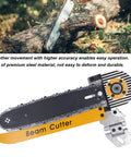 Beast Mode 12 Inch Beam Cutter Attachment For 7.25 Inch Saws And Circular Saw Chainsaw Setup, One Pass Post, Beam And Log Cutting Tool