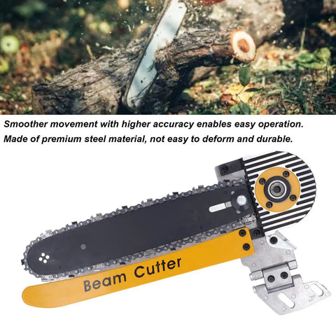 Beast Mode 12 Inch Beam Cutter Attachment For 7.25 Inch Saws And Circular Saw Chainsaw Setup, One Pass Post, Beam And Log Cutting Tool