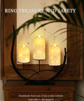 Flameless LED Candles With Remote And Timer Battery Operated Set Of 3 In 4 Inch 5 Inch And 6 Inch Heights With Flickering Light On Stand