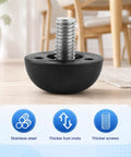 Rock Solid Adjustable Furniture Levelers Built From Tough 304 Stainless Steel And Heavy Duty Screw In Table Feet for wobbly chairs or desks with glides