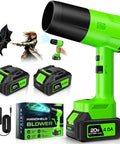 Cordless Leaf Blower With Turbo Power Beast 2x 4.0Ah Batteries And Charger Snow Blower Function with box and charger