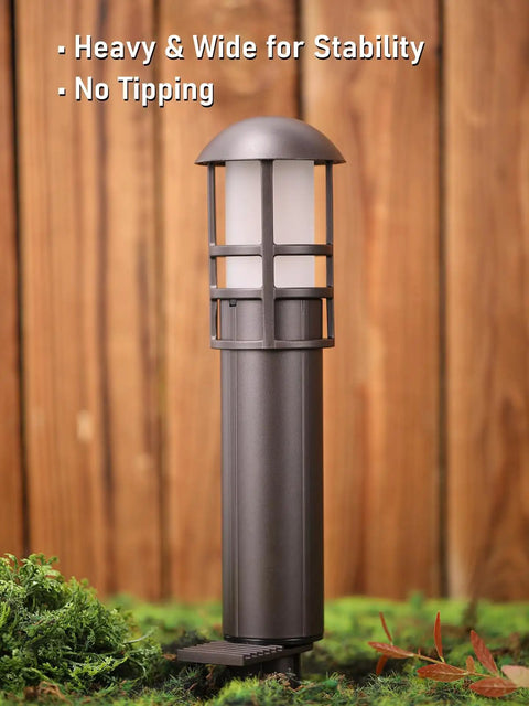 Low Voltage Landscape Pathway Lights 12 Pack 3W 12 To 24V Aluminum Bollard Outdoor Lighting With 360 Degree Coverage 3000K