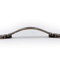 Side view of Antique Bronze Cabinet Hardware Pull Set, 5 Pack With 3 Inch Hole Centers, 5 Inch Overall Length, 3/4 Inch Projection, Zinc Alloy Handles.