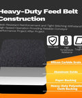 Heavy-Duty construction layers of 120 Grit Silicone Carbide Drum Sander Belt 16-1/4 X 43-1/2 Inches with material details