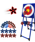 Axe Throwing Game For Backyard Set With Target Board, Eight Throwing Axes And Eight Stars, Family Outdoor Yard Game For Backyards