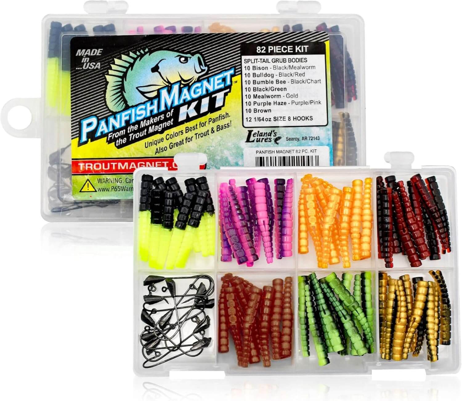 Panfish Magnet Lure Kit with 82 Pieces