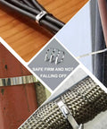 Heavy Duty Stainless Zip Tie Gun Kit with 100 Self Locking Cable Ties for Outdoor, Automotive and Industrial Projects securing items