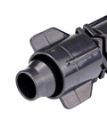 Raindrip S5600UB Smart Loc universal irrigation coupling, black plastic, fits 1/2–0.710 in tubing (front view)