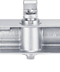 Close-up of Beefy Heavy Duty Fire Rated Overhead Door Closer With Adjustable Closing Speed, metal body detail.
