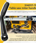 Bevel Handle Replacement Kit For Dewalt Table Saws DWE7480 DW745 DW7450 5140117-78 Bevel Adjustment Lever Fits DW745-AR