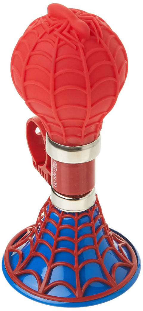 Spider Man Webbed Bike Horn For Kids, Loud Fun Sound For Any Bike, Trike, Or Scooter, red and blue design, easy install kit