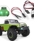 Lit RC Light Strips Kit For 1/24 Scale Crawler SCX24 Series with front and rear headlights, CH2 light control module