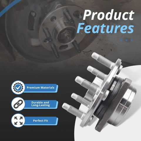 Front And Rear Wheel Hub Bearing Assembly Kit Fits GM Cars Like Malibu, Impala, Equinox, Terrain, Lacrosse, Regal, Cadillac XTS Replaces 513288