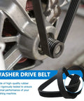 Vicue Wh01x24180 Washer Drive Belt For Ge Top Load Machines Replaces Gtw685bg1 Dg Aps close-up view on motor connection, showcasing durable material.