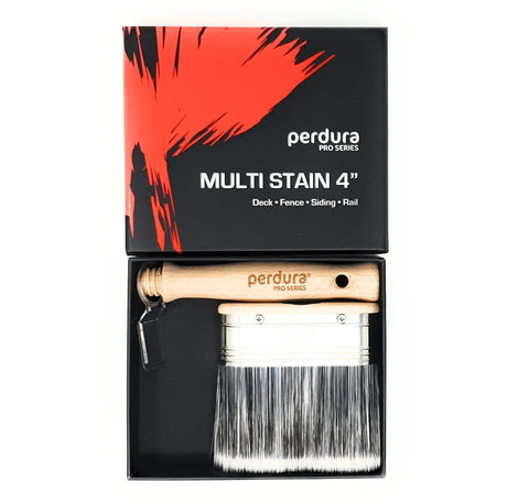 4 Inch Multi Stain Paint Brush Applicator For Precise Deck Fence Siding And Railing Staining Works On Wood Or Concrete