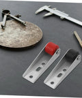 Anti Sag Heavy Duty Directional Caster Wheels For Sliding Barn Doors And Gate Rollers Smooth As Butter Quiet Roll Built Tight For Backyard Projects Today, red and black wheels on metal brackets.