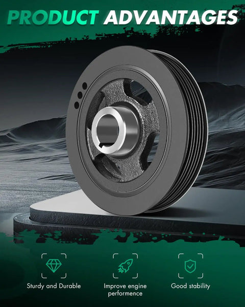 Engine Harmonic Balancer For Toyota Corolla 1998-2008 Celica 2000-2005 MR2 Spyder 2000-2005 Matrix 2003-2008 Pulley 594-197