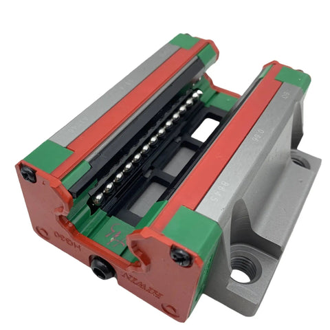 Self Aligning Linear Guide Rail And Carriage HGW30 Series For CNC Machines And 3D Printers, top view, steel block carriage