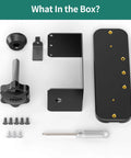 Components of Anti Theft Doorbell Mount Bracket For Video Doorbell Cameras Fits First And Second Gen No Drill Easy Install