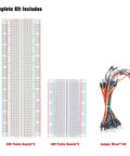 Dope Prototyping Breadboard Kit With Four Boards And 130 Jumper Wires ABS Plastic With Tin Plated Contacts