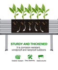 Galvanized Raised Garden Bed With Legs 48 By 24 By 32 Inch Elevated Planter Box With Drainage Holes Easy Assembly Heavy Duty
