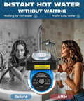 Kick The Cold Shower Habit This Smart Water Pump Pushes Instant Hot Speed Straight To Your Tank Heater with dual images.