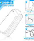 2 Pack Beefed Up Refrigerator Door Bin Replacement for Side By Side Models with durable structure and reinforced hooks