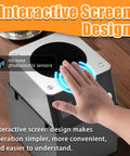 Game Changer Electric Portafilter Cleaner And Espresso Puck Vacuum with interactive design for easy operation and photoelectric sensors.