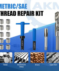 15 Piece M20x1.5 Thread Repair Kit With Stainless Steel Wire Coil Inserts For Durable Internal Threads In Aluminum And Other Metals