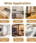 Ultra Thin Magnetic Cabinet Door Catch 6 Pack With Adhesive No Drill Latch For Easy Install Kitchen Cabinets Cupboards Drawers And Closets Nearly Invisible 3.65 mm Slim Silver Magnetic Catch For Smooth Secure Closure in diverse home applications.