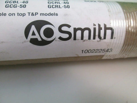 Promax 10 Water Heater Warranty Extension 4 Year Coverage Add On label displaying AO Smith model number 100222543
