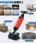 Lightweight Pro Grade Commercial Floor Scrubber With 360 Degree Rotating Head And Dual Brush System, application in various spaces