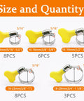 30 Piece Thumb Screw Hose Clamps Set Heavy Duty Stainless Steel, Versatile Key Type Clamp Kit For Automotive