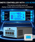 48V 2500W Pure Sine Wave Inverter For Off Grid Power 110V AC Output 5000W Peak with LCD Remote and AC Outlets
