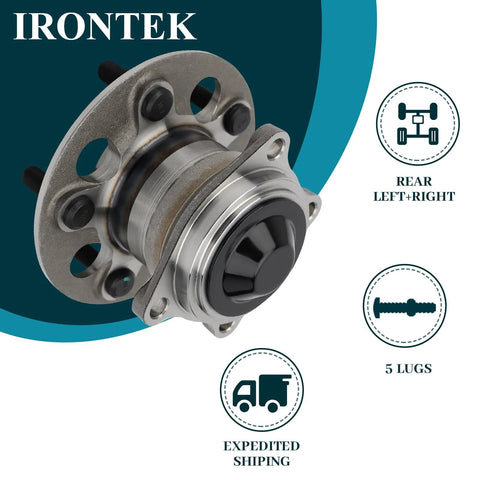 Rear Wheel Hub Bearing Assembly Set Compatible With Toyota RAV4 1996 2003 Without ABS 5 Lug 2 Piece Replacement 512213 product image