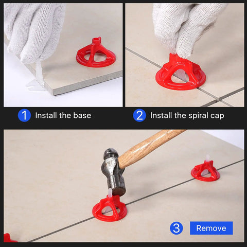Hardcore 1/16 Inch Tile Leveling Clips And Spacer Set With 2000 White Base Plates Gets Your Walls Dead Flat For Ceramic Porcelain And Stone Stops Ugly Lippage Cold For Zero Sweat Grouting And An On Point Finish
