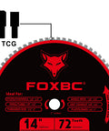 14 Inch Metal Cutting Saw Blade 72 Teeth For Chop Saws Cermet Carbide Up To 5X Longer Life 0.095 Inch Kerf 1 Inch Arbor