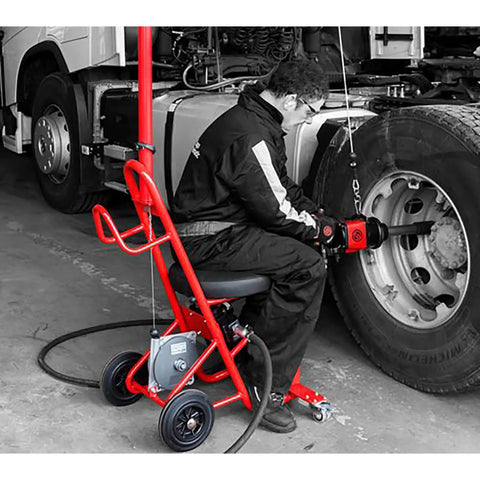 Badass Heavy Duty 1 Inch Air Impact Wrench Pumping Out Knockout 1770 Foot Pound Torque And Slick Reinforced Metal Construction For Pro Shop Repair And Swift Bolt Removal Jobs On The Floor