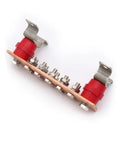 Wall Mounted Copper Ground Bar Kit With Ten Terminal Positions For Quick Multi Point Grounding, Heavy Duty Copper Busbar Measures 0.24 By 1.97 By 7.87 Inches