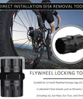 Freewheel Removal Tool For Bike Cassette Multi Speed Freewheels And Sprockets Durable Carbon Steel Tool with heat-treated design