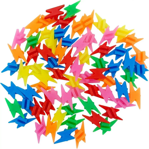 72 Pieces Colorful Z Shaped Bike Spoke Beads For Bicycle Wheel Spoke Decoration And Customization, vibrant mixed colors